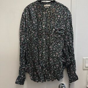 Isabel Marant Etoile floral button down blouse